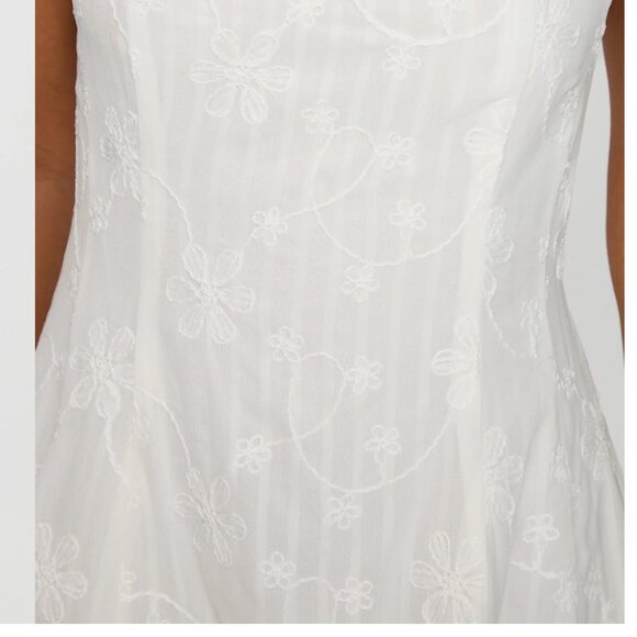 Princess Polly You Can Embroidered Mini Dress White (2) - Picture 4 of 5